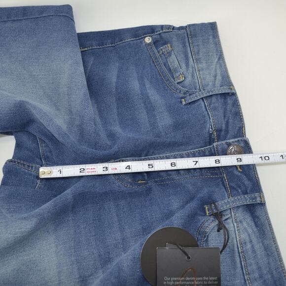 CopperFlash Mid Rise Bermuda Blue Jean Shorts Curvy Size 6 - Picture 4 of 15